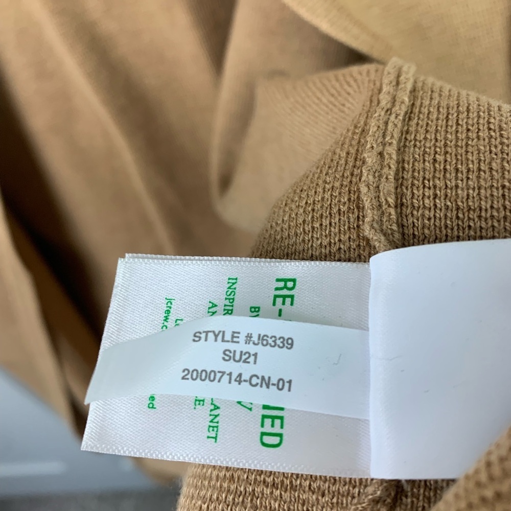 J Crew XXS Juliette collarless sweater-blazer Camel Preppy Classic Quiet Luxury - Picture 6 of 13